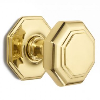 4185 Flat Octagonal Centre Door Knob - 14 finishes