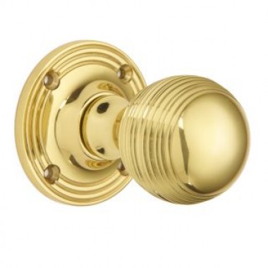 6346 Reeded Ball Mortice Knob Furniture - 14 finishes