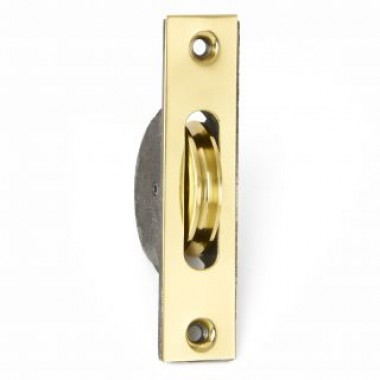 6398 Axle Pulley Polished Brass