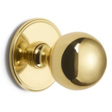 6405 Ball Centre Door Knob on Round Rose - 9 finishes