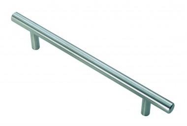 T-bar cupboard handles - satin nickel