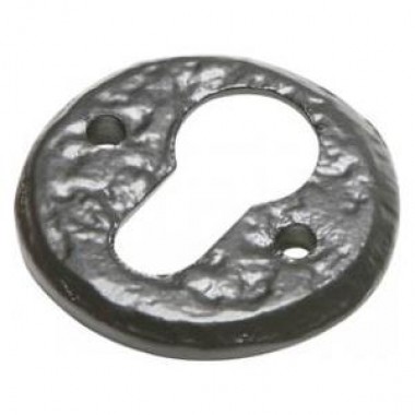 Black Antique Euro Profile Escutcheon