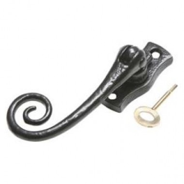 Black Antique 3 Point Lockable Casement Fastener