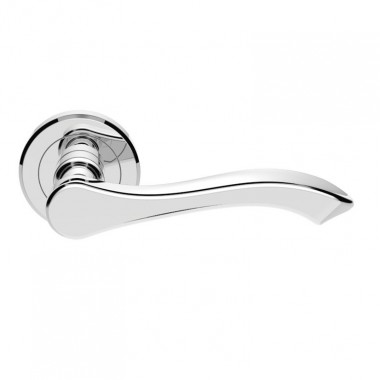 Serozzetta Style Lever on Round Rose Polished Chrome