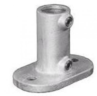 Railing base flange