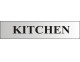 Brushed silver written signs - 220 x 60mm - Click to Zoom