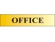 Brushed gold written signs - 220 x 60mm - Click to Zoom