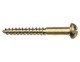 Roundhead woodscrews - solid brass - Click to Zoom