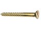 Countersunk woodscrews - solid brass - Click to Zoom