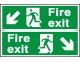 Fire exit signs 200 x 300mm - Click to Zoom