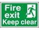 Fire exit signs 200 x 300mm - Click to Zoom