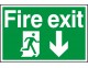 Fire exit signs 200 x 300mm - Click to Zoom