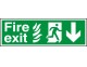 Fire exit signs (public buildings/NHS) 150 x 450mm - Click to Zoom