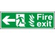 Fire exit signs (public buildings/NHS) 150 x 450mm - Click to Zoom