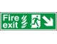 Fire exit signs (public buildings/NHS) 150 x 450mm - Click to Zoom