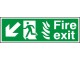 Fire exit signs (public buildings/NHS) 150 x 450mm - Click to Zoom