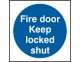 Fire door signs 100 x 100mm - Click to Zoom