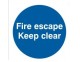 Fire door signs 100 x 100mm - Click to Zoom