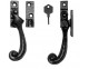 Black antique casement fastener - Click to Zoom