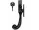 Black antique casement fastener - Click to Zoom