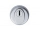 Security escutcheon set (pair) - satin stainless steel - Click to Zoom