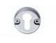Security escutcheon set (pair) - satin stainless steel - Click to Zoom