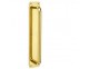 1691 Pull Handle on Plate-6 finishes - Click to Zoom