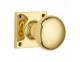 1757SQ Cushion Mortice Knob on Square Rose-4 finishes - Click to Zoom