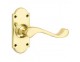 Lichfield Lever on Shaped Plate Furniture - 13 finishes - Click to Zoom