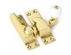 4150 Large Straight Arm Sash Fastener (White Knob) - various finishes - Click to Zoom