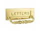 6358 Engraved Letter Plate with Handle - 6 finishes - Click to Zoom