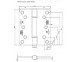 125x111x3.25mm SSS Grade 13 Hi Load Projection Butt Hinge - Click to Zoom