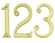 Numerals (76mm) - Polished brass - Click to Zoom