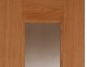 Oak External 44mm Sidelight Contemporary - Click to Zoom