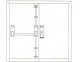889 Silver Pad Unit for Double Rebated Doors - Click to Zoom