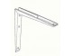 Hi-load mitred shelf brackets - white - Click to Zoom